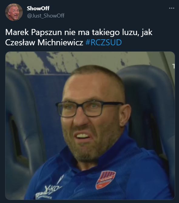 Marek Papszun na ławce Rakowa... :D